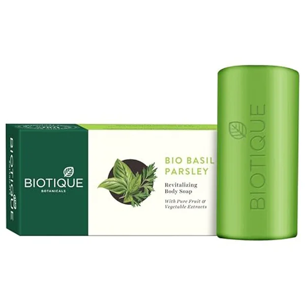 Biotique Basil & Parsley (Revitalizing) Bar, 150 gm