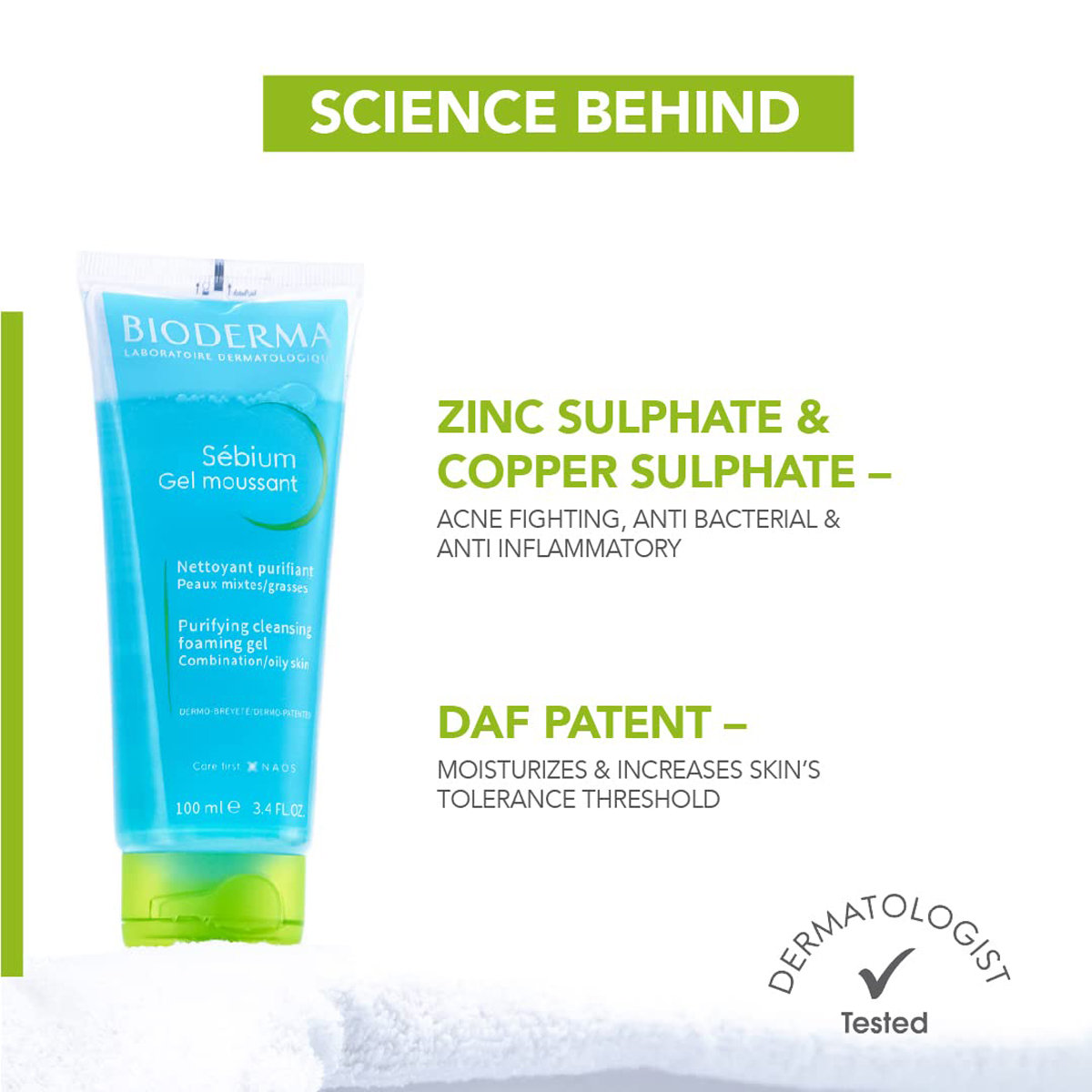 Bioderma Sebium Gel Moussant Cleansing Foaming Gel, 45 ml, Pack of 1 Bioderma Sebium Gel Moussant Cleansing Foaming Gel, 45 ml, Pack of 1