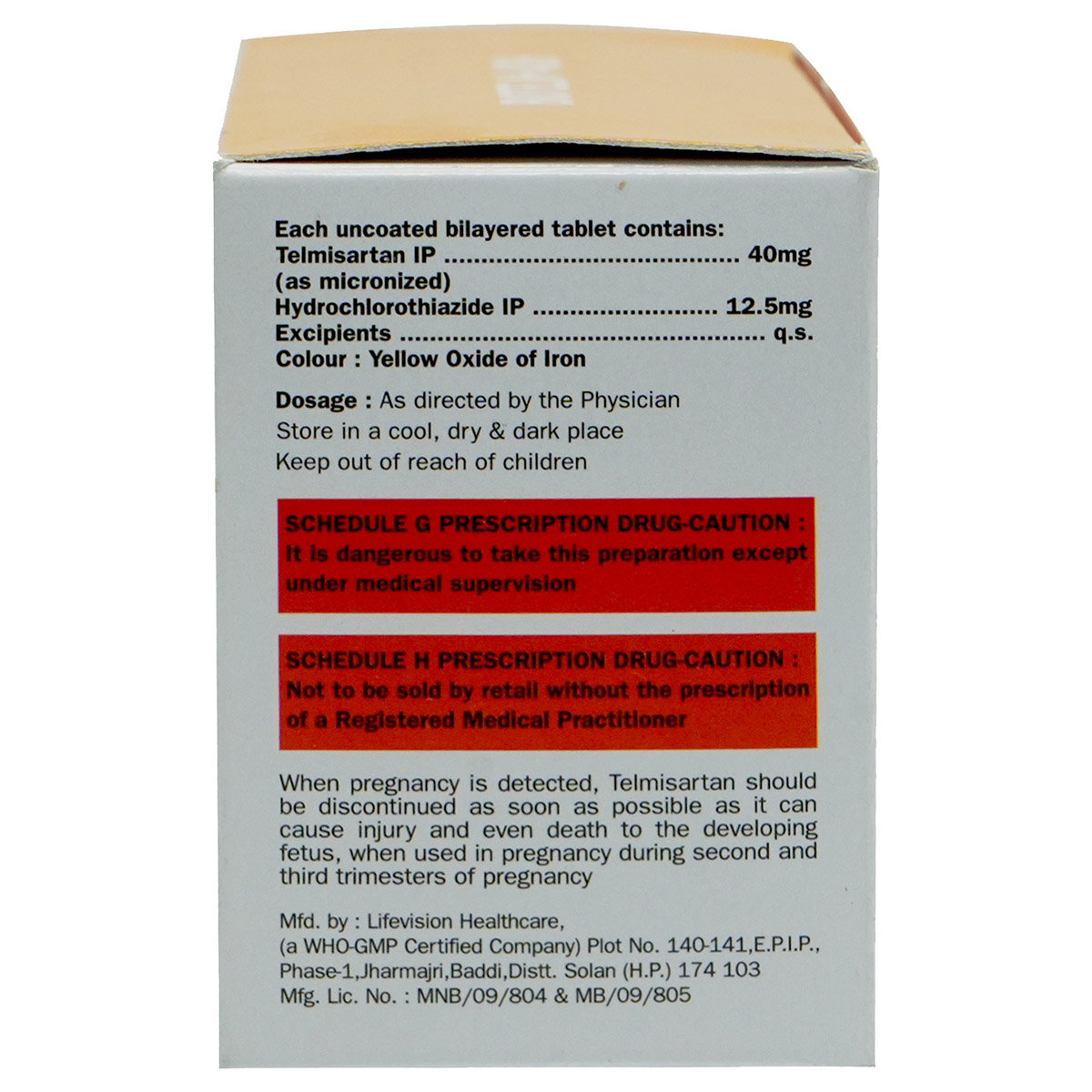 Biotelm-40 H Tablet 15's, Pack of 15 TABLETS Biotelm-40 H Tablet 15's, Pack of 15 TABLETS