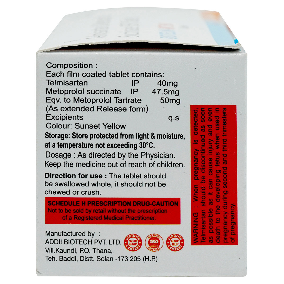 Biotelm-MT 50 Tablet 10's, Pack of 10 TABLETS Biotelm-MT 50 Tablet 10's, Pack of 10 TABLETS