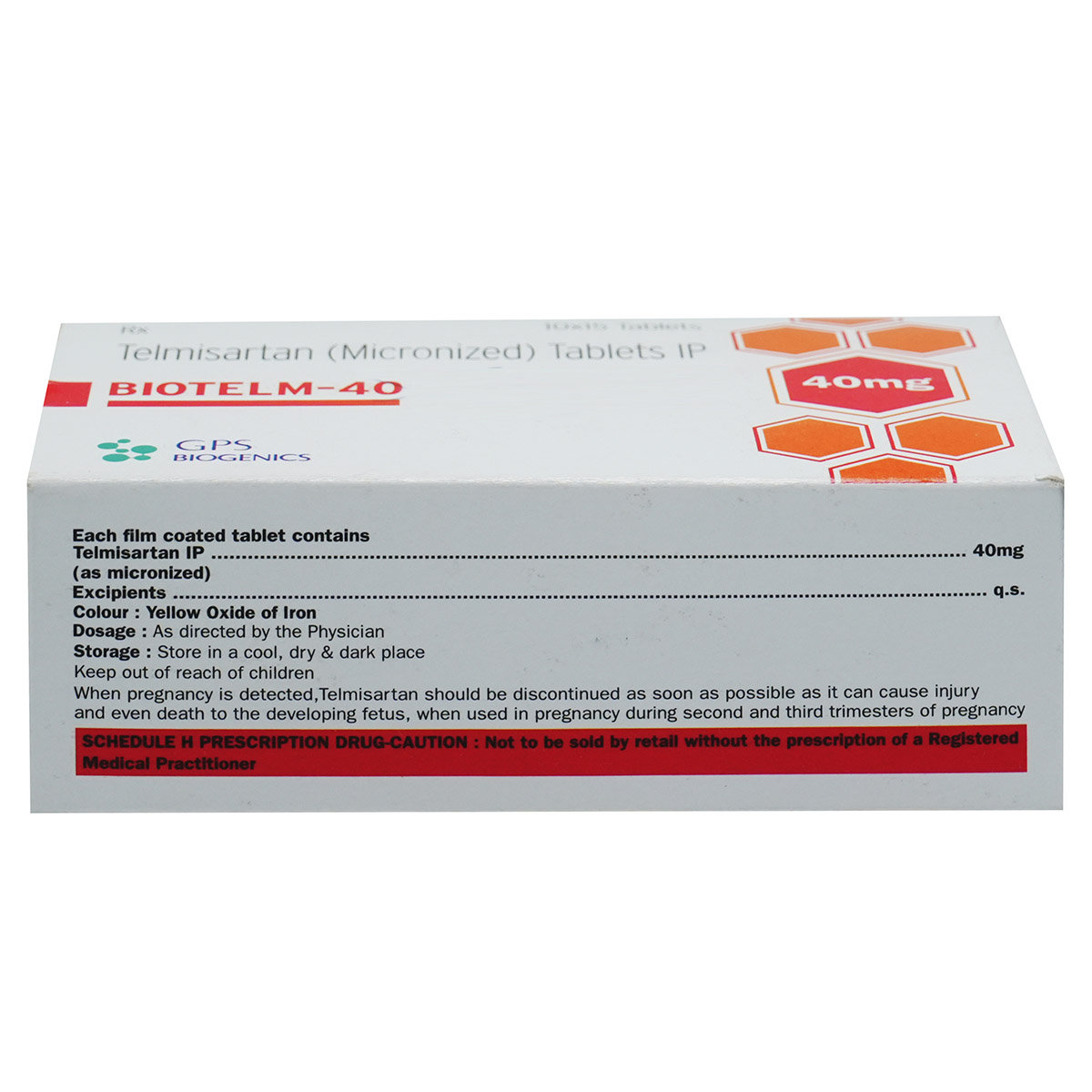 Biotelm-40 Tablet 15's, Pack of 15 TABLETS Biotelm-40 Tablet 15's, Pack of 15 TABLETS