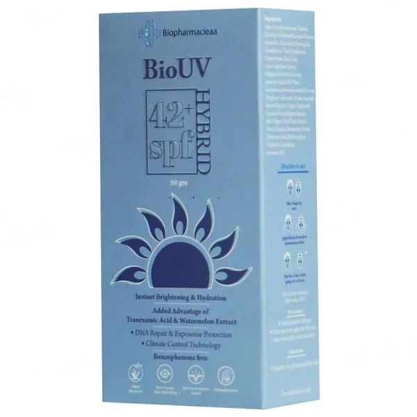 Biouv Hybrid SPF 42+ Sunscreen, 50 gm
