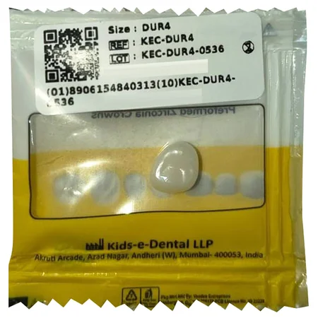 Kids-E-Dental Bio Flex Crown Kec-Dur4, 1 Count