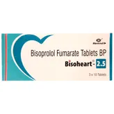Bisoheart-2.5 Tablet 10's, Pack of 10 TABLETS