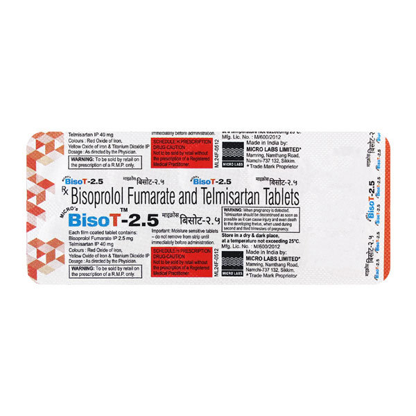 Bisot-2.5 Tablet 10's, Pack of 10 TabletS Bisot-2.5 Tablet 10's, Pack of 10 TabletS