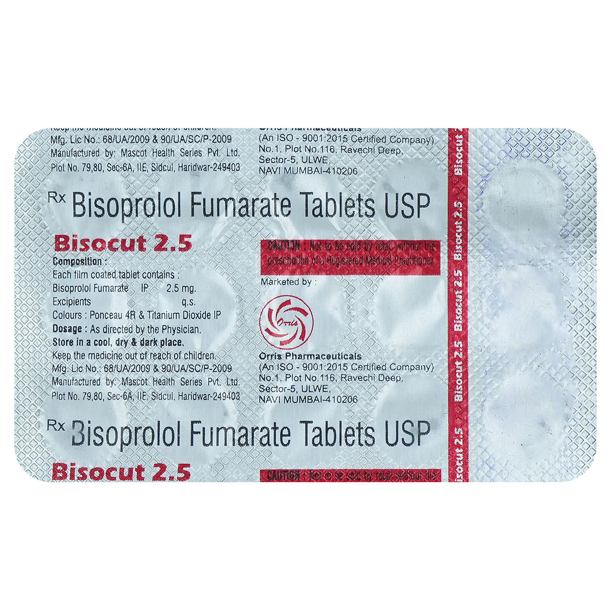 Bisocut 2.5 Tablet 15's, Pack of 15 TABLETS Bisocut 2.5 Tablet 15's, Pack of 15 TABLETS