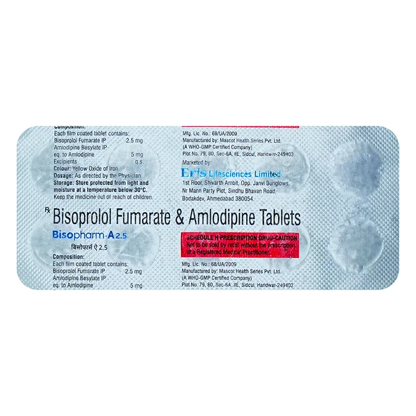 Bisopharm-A 2.5 Tablet 10's, Pack of 10 TabletS