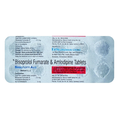 Bisopharm-A 2.5 Tablet 10's, Pack of 10 TabletS