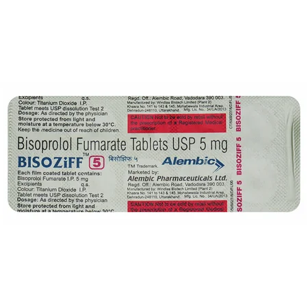 Bisoziff 5 Tablet 10's