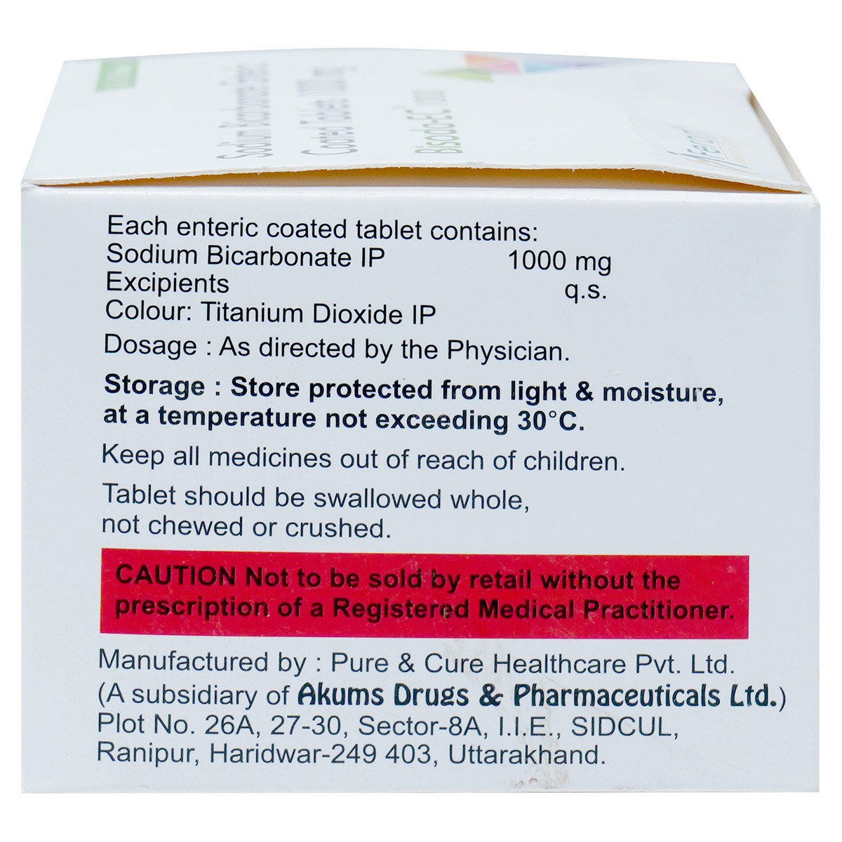 Bisoda-Ec 1000 Tablet 10's, Pack of 10 TABLETS Bisoda-Ec 1000 Tablet 10's, Pack of 10 TABLETS