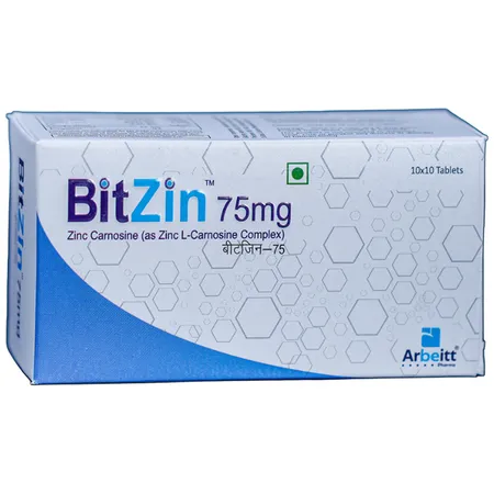 Bitzin 75 mg Tablet 10's