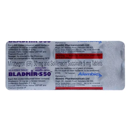 Bladmir-S 50 Tablet 10's