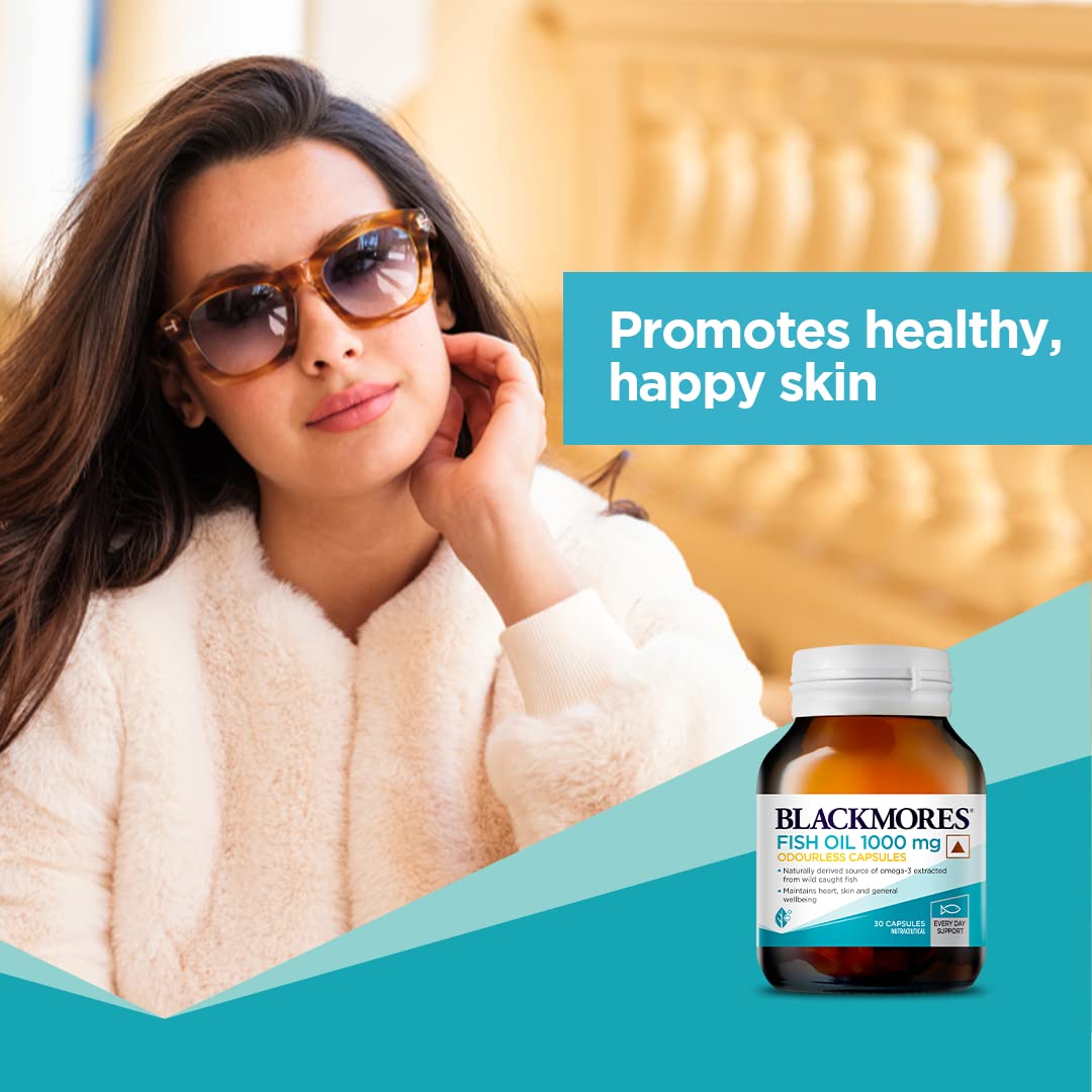 Blackmores Fish Oil 1000 mg Odourless, 30 Capsules, Pack of 1 Blackmores Fish Oil 1000 mg Odourless, 30 Capsules, Pack of 1