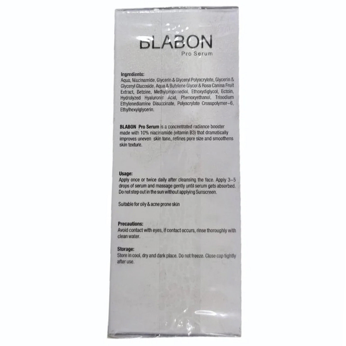 Blabon Pro 10% Niacinamide Serum 30 ml, Pack of 1 Blabon Pro 10% Niacinamide Serum 30 ml, Pack of 1
