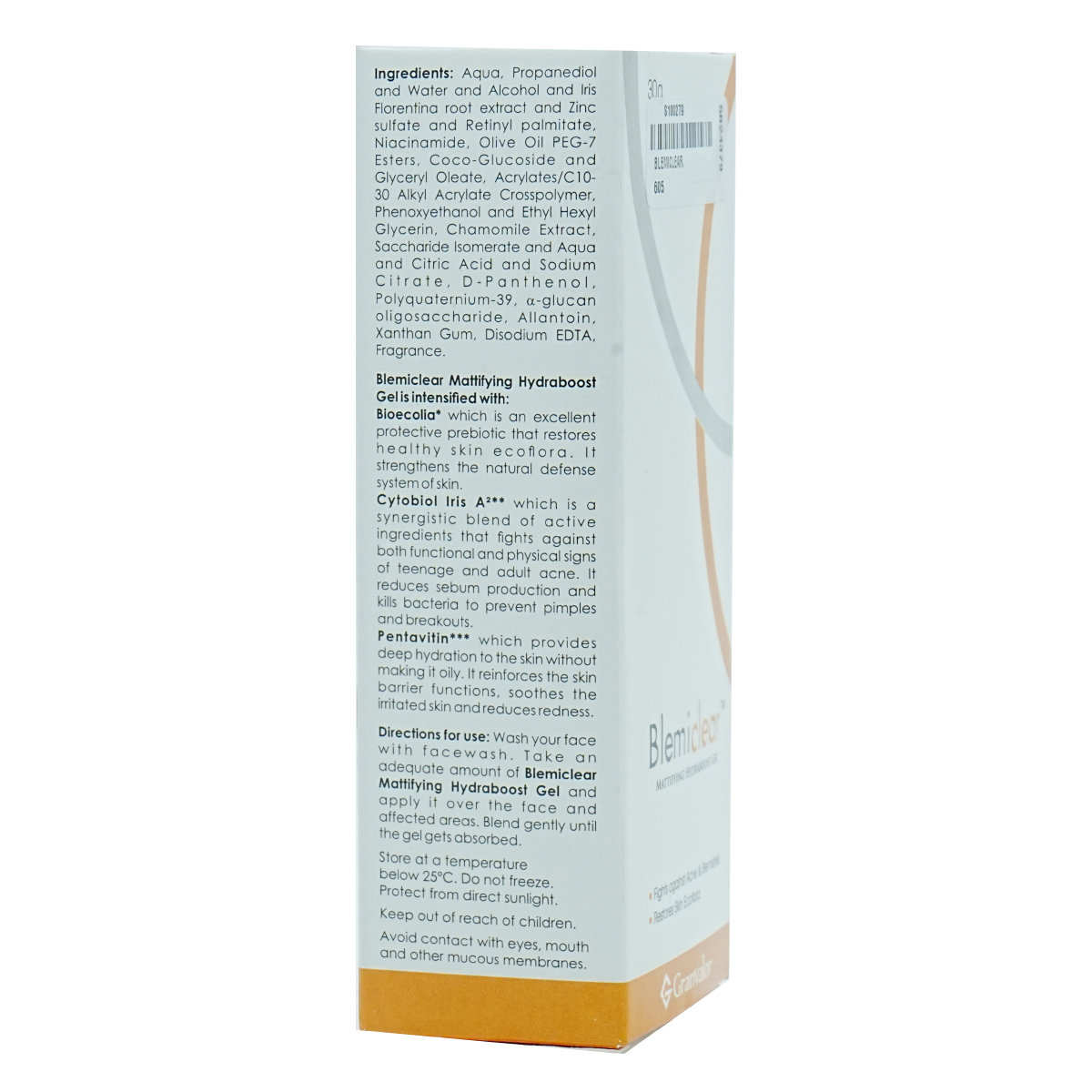 Blemiclear Mattifying Hydraboost Gel 30 gm, Pack of 1 Blemiclear Mattifying Hydraboost Gel 30 gm, Pack of 1