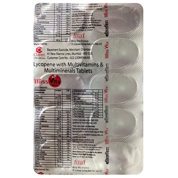 Bliss Vita Tablet 10's