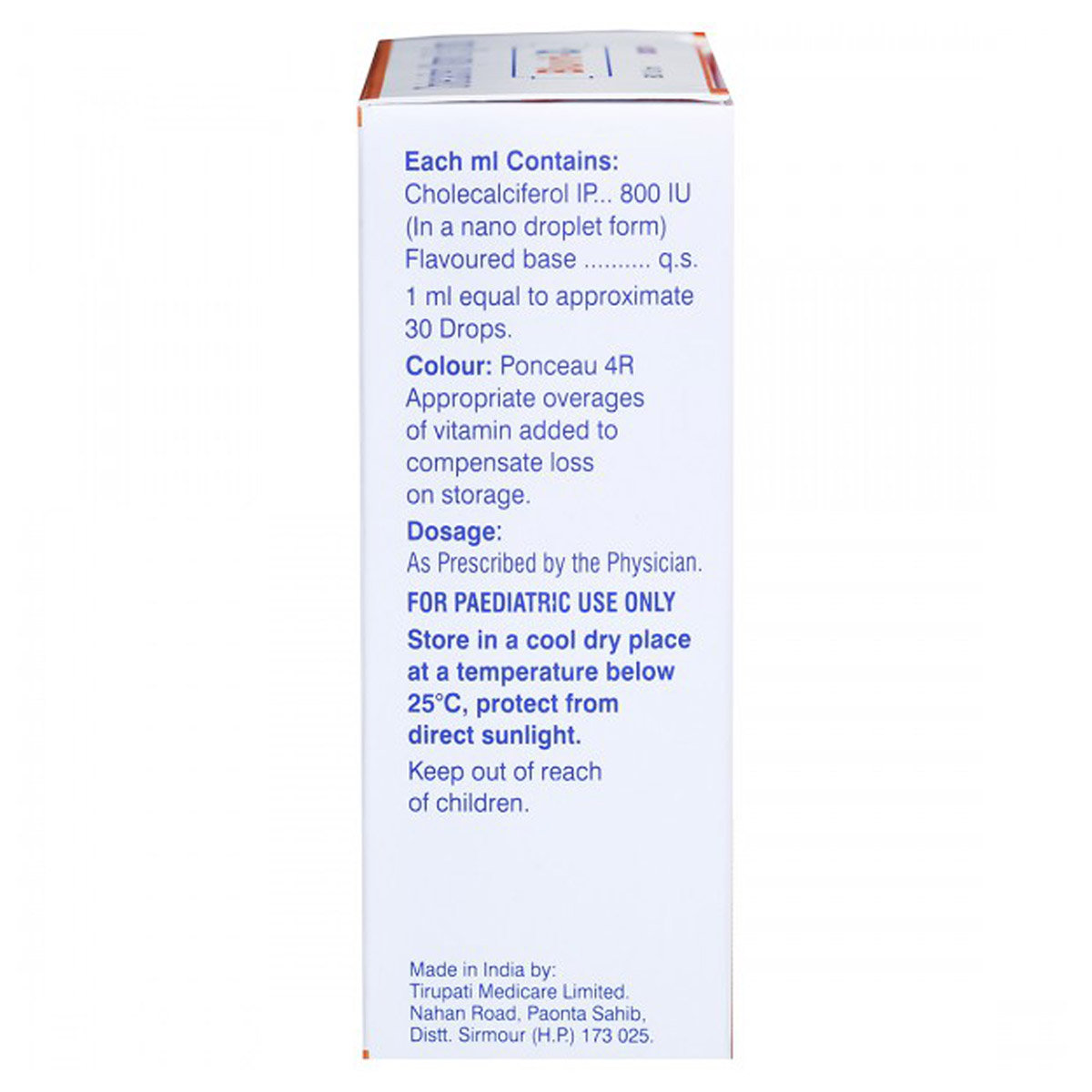 Bluvit D3 800IU Drop 30 ml, Pack of 1 Bluvit D3 800IU Drop 30 ml, Pack of 1