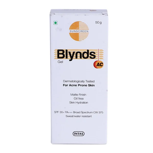 Blynds AC SPF 30+ Sunscreen Gel 50 gm, Pack of 1