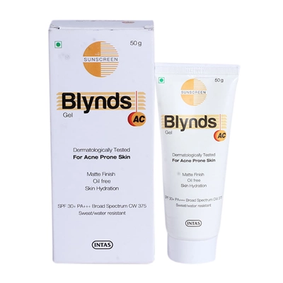 Blynds AC SPF 30+ Sunscreen Gel 50 gm, Pack of 1