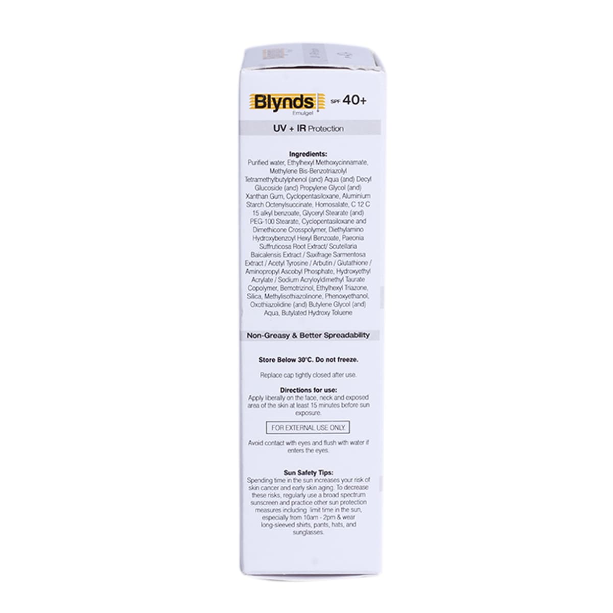 Blynds SPF 40+ Emulgel 50 gm, Pack of 1 Blynds SPF 40+ Emulgel 50 gm, Pack of 1