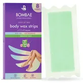 Bombay Shaving Company Body Wax Strips aloe-ha glow for Sensitive Skin, 8 Count, Pack of 1
