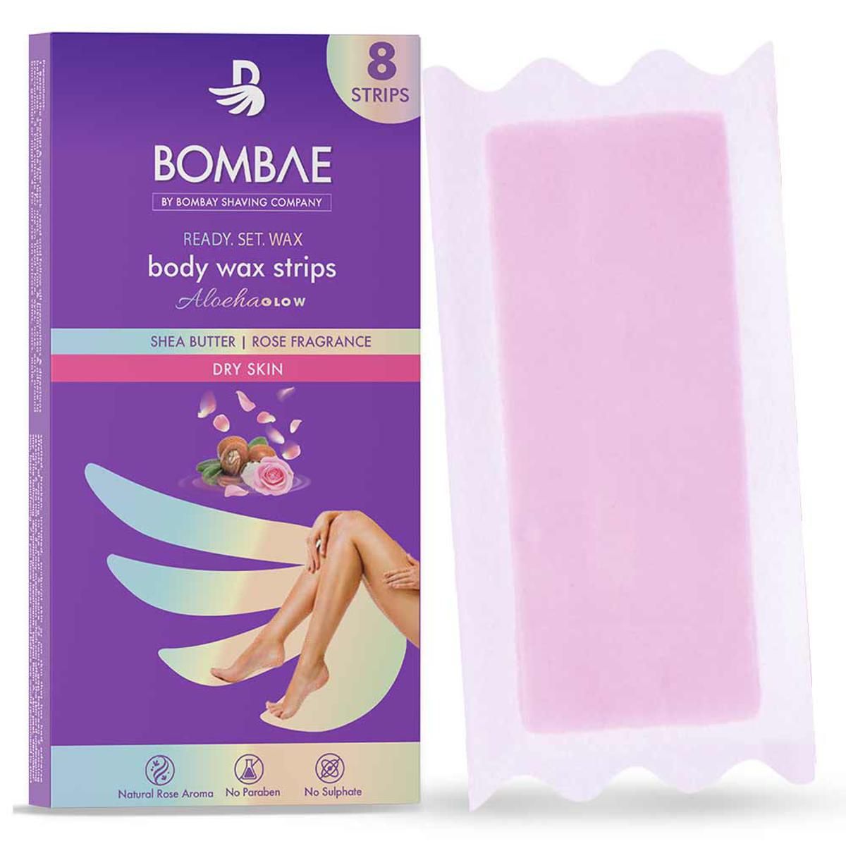 Bombay Shaving Company Body Wax Strips sheaR Smooth for Dry Skin, 8