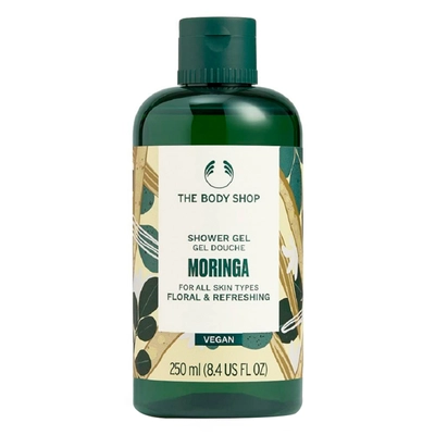 The Body Shop Moringa Shower Gel 250 ml | Floral And Refreshing | Cleanses &amp; Refreshes Skin | For All Skin Type, Pack of 1