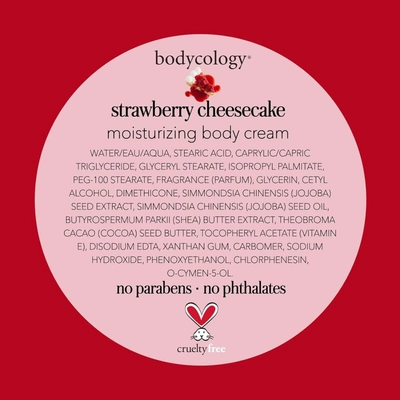 Bodycology Strawberry Cheesecake Body Cream, 227 gm, Pack of 1