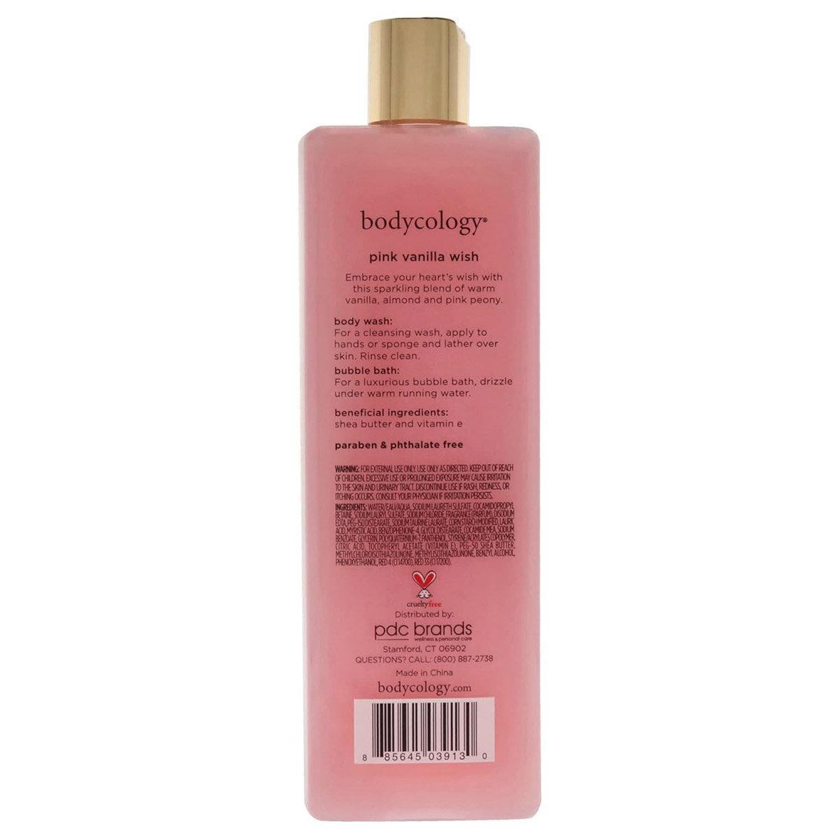 Bodycology Pink Vanilla Wish 2 in 1 Body Wash & Bubble Bath, 473 ml, Pack of 1 Bodycology Pink Vanilla Wish 2 in 1 Body Wash & Bubble Bath, 473 ml, Pack of 1