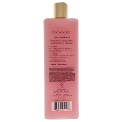 Bodycology Pink Vanilla Wish 2 in 1 Body Wash &amp; Bubble Bath, 473 ml, Pack of 1