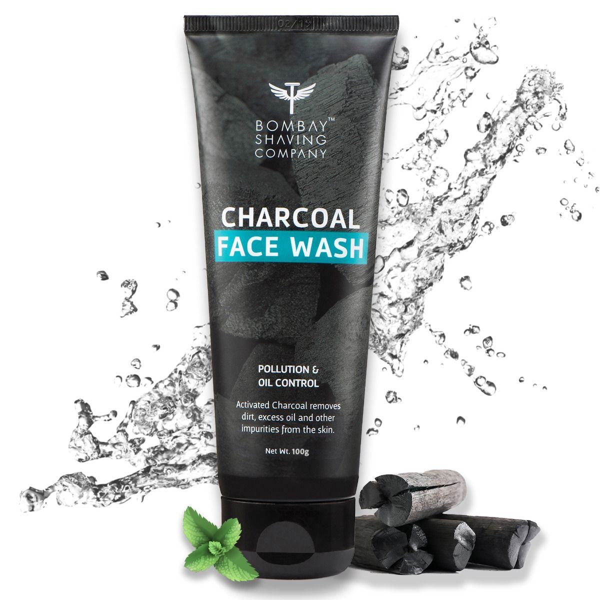 Buy Bombay Shaving Company Charcoal Face Wash 100 gm | Activated Charcoal | Deeply Cleanses & Detoxifies | Removes Excess Oil, Dirt & Impurities | 10X Cleansing Action | For All Skin Type Online