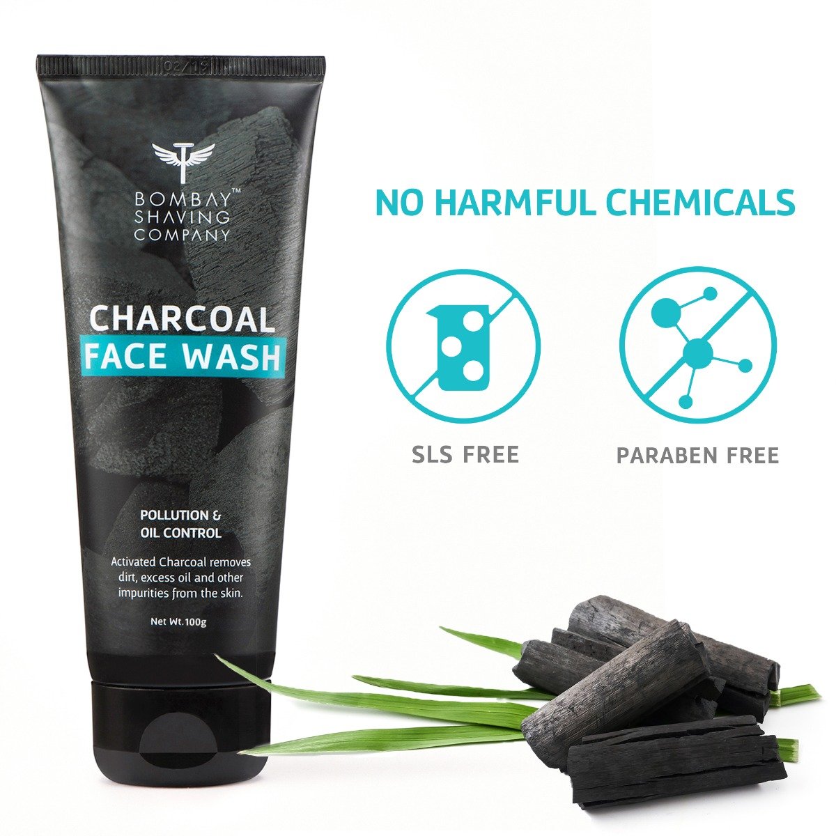 Bombay Shaving Company Charcoal Face Wash 100 gm | Activated Charcoal | Deeply Cleanses & Detoxifies | Removes Excess Oil, Dirt & Impurities | 10X Cleansing Action | For All Skin Type, Pack of 1 Bombay Shaving Company Charcoal Face Wash 100 gm | Activated Charcoal | Deeply Cleanses & Detoxifies | Removes Excess Oil, Dirt & Impurities | 10X Cleansing Action | For All Skin Type, Pack of 1