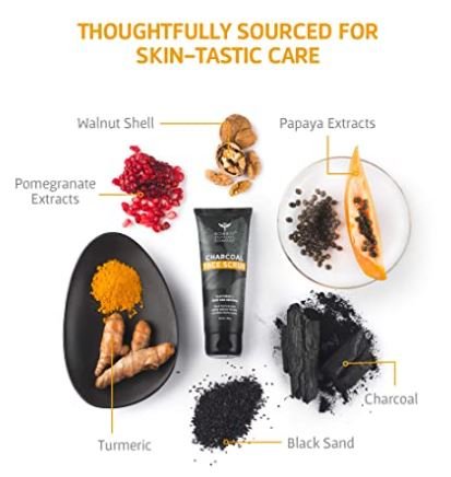 Bombay Shaving Company Charcoal Face Scrub 100 gm | With Balck Sand Particles | Eliminates Blackheads, Dead Skin Cells | Deep Pore Cleansing | For All Skin Type, Pack of 1 Bombay Shaving Company Charcoal Face Scrub 100 gm | With Balck Sand Particles | Eliminates Blackheads, Dead Skin Cells | Deep Pore Cleansing | For All Skin Type, Pack of 1