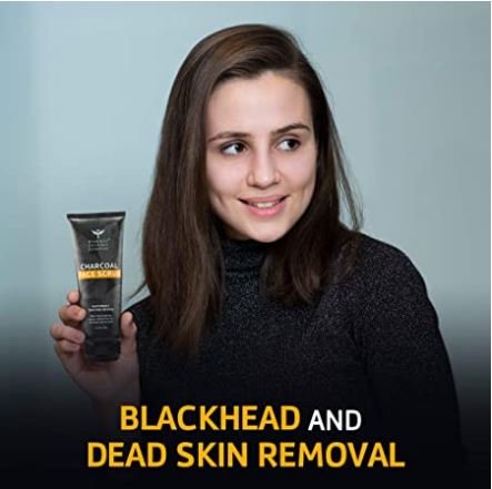 Bombay Shaving Company Charcoal Face Scrub 100 gm | With Balck Sand Particles | Eliminates Blackheads, Dead Skin Cells | Deep Pore Cleansing | For All Skin Type, Pack of 1 Bombay Shaving Company Charcoal Face Scrub 100 gm | With Balck Sand Particles | Eliminates Blackheads, Dead Skin Cells | Deep Pore Cleansing | For All Skin Type, Pack of 1