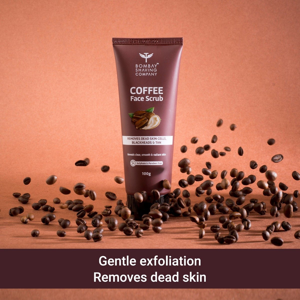 Bombay Shaving Company Coffee Face Scrub 100 gm | Gentle Skin Exfoliation & Deep Cleansing | Removes Blackheads, Dead Cells & Tan | Gives Smooth, Clear & Radiant Skin | For All Skin Type, Pack of 1 Bombay Shaving Company Coffee Face Scrub 100 gm | Gentle Skin Exfoliation & Deep Cleansing | Removes Blackheads, Dead Cells & Tan | Gives Smooth, Clear & Radiant Skin | For All Skin Type, Pack of 1