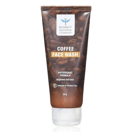 Bombay Shaving Company Coffee Face Wash 50 gm | Coffee Extract | Revives Dull & Tired Skin | Lightens Age Spots & Tanning | Brightens & Hydrates Skin | For All Skin Type