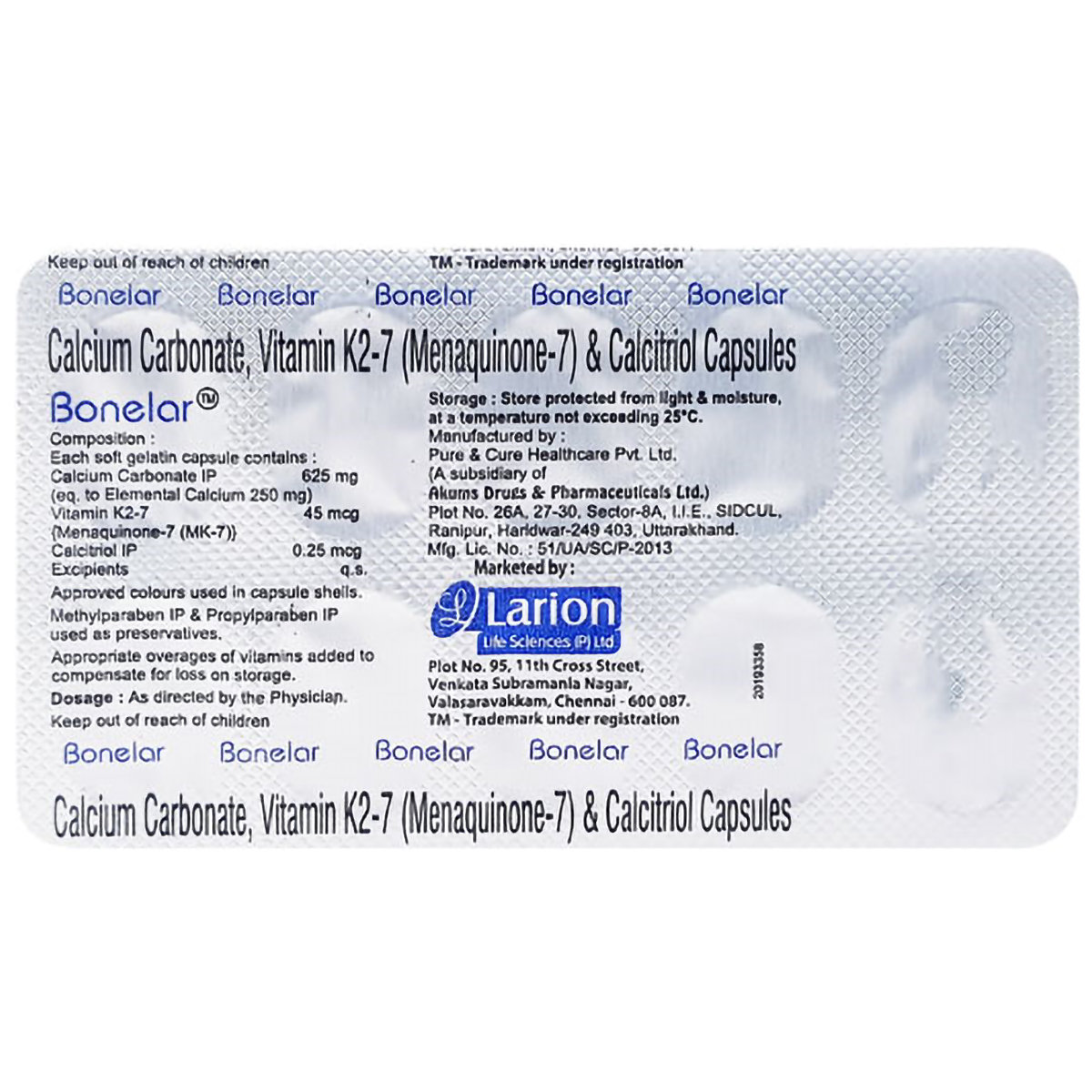 Buy Bonelar Tablet 10's Online