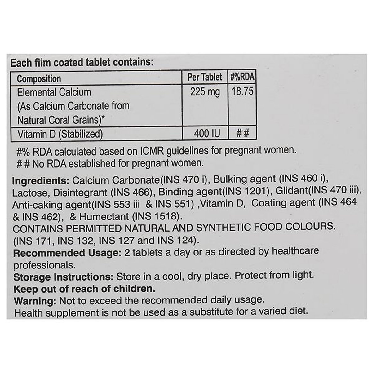 BONANSA D TABLET, Pack of 15 BONANSA D TABLET, Pack of 15