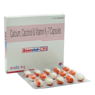 Bonestat-K2 Capsule 15's, Pack of 15 CAPSULES