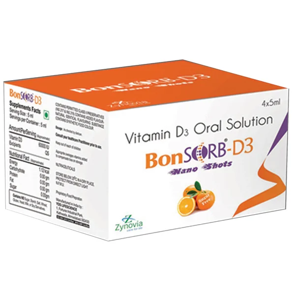 Bonsorb-D3 Shots 60K Sugar Free Oral Solution 5 ml