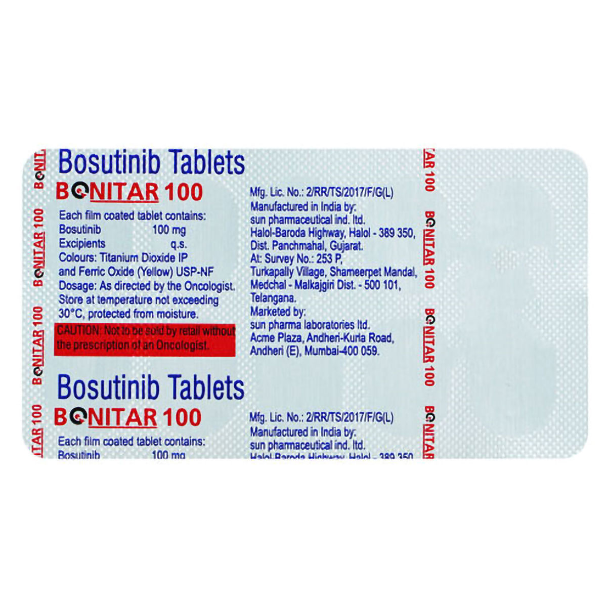 Buy Bonitar 100 Tablet 10's Online