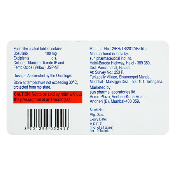 Bonitar 100 Tablet 10's, Pack of 10 TABLETS Bonitar 100 Tablet 10's, Pack of 10 TABLETS