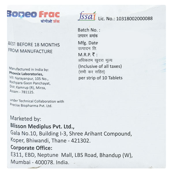 Boneo Frac Tablet 10's, Pack of 10 Boneo Frac Tablet 10's, Pack of 10