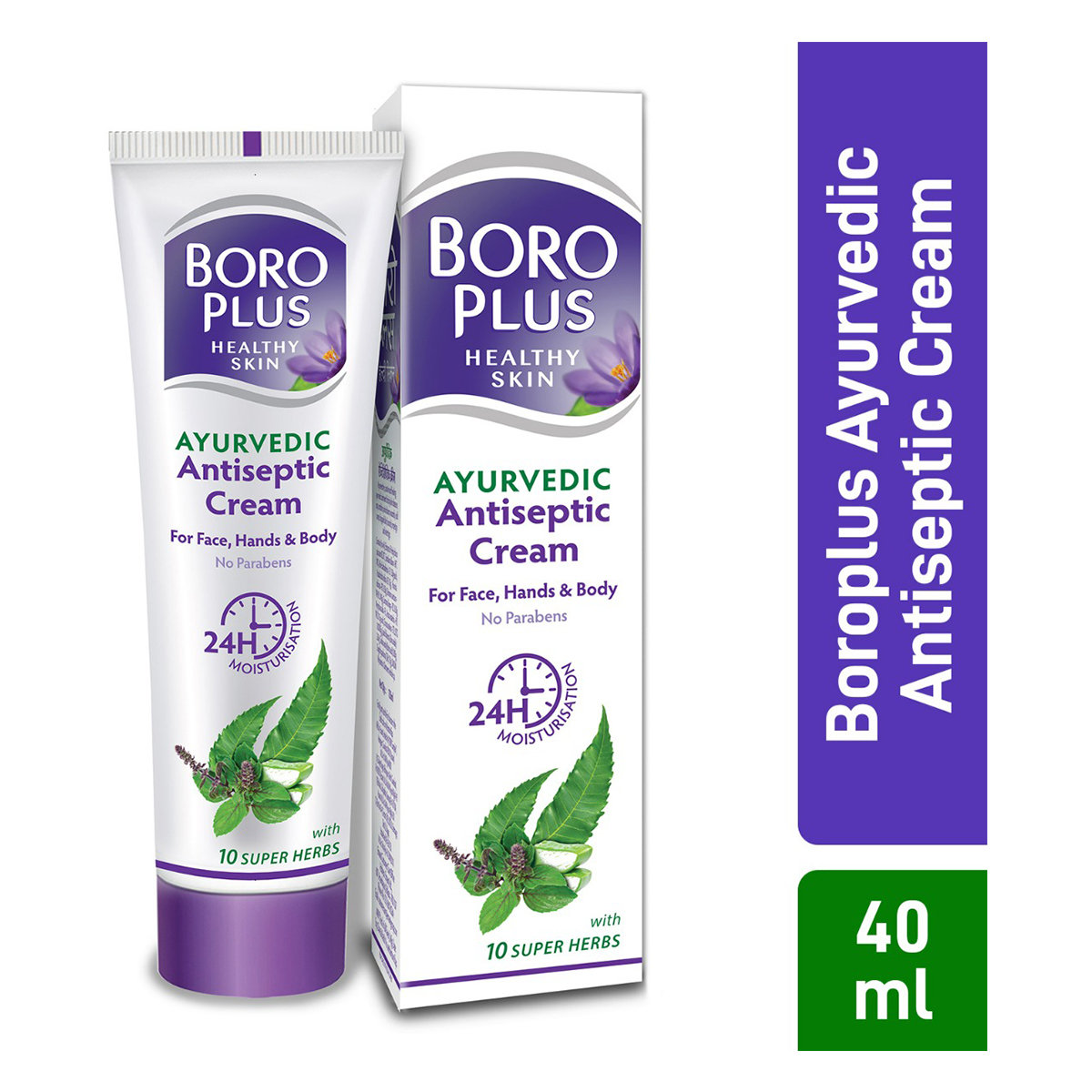 Boroplus Ayurvedic Antiseptic Cream 40 ml | Provides 24 Hr Moisturisation | Moisturises Dry Skin| For Minor Cuts, Burns, Wounds, Scratched, Cold Sore, Chapped Skin | With 10 Super Herbs | For Face, Hands & Body, Pack of 1 Boroplus Ayurvedic Antiseptic Cream 40 ml | Provides 24 Hr Moisturisation | Moisturises Dry Skin| For Minor Cuts, Burns, Wounds, Scratched, Cold Sore, Chapped Skin | With 10 Super Herbs | For Face, Hands & Body, Pack of 1