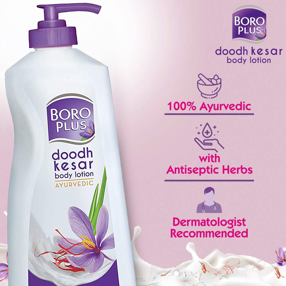 BoroPlus Doodh Kesar Body Lotion, 400 ml Price, Uses, Side Effects