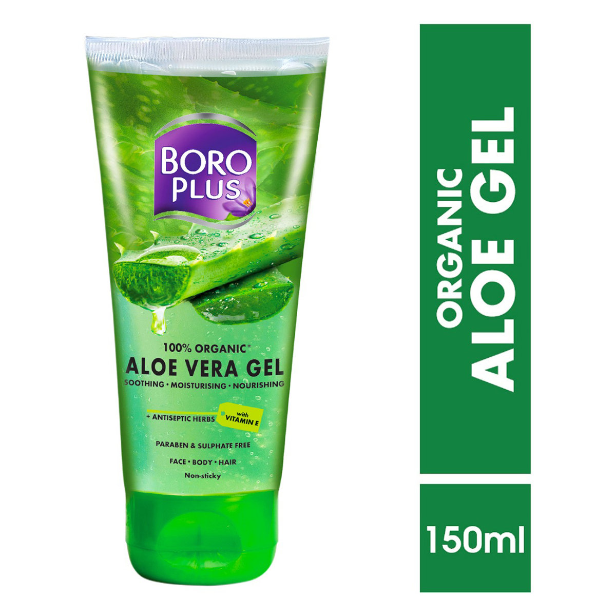 BoroPlus Organic Aloe Vera Gel, 150 ml, Pack of 1 BoroPlus Organic Aloe Vera Gel, 150 ml, Pack of 1