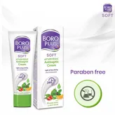 Boroplus Soft Antiseptic Cream 100 ml| Light &amp; Non-sticky | Provides 24 hour moisturisation|Ayurvedic Cream for all seasons| Moisturises Dry Skin| 10 Natural Ingredients|Vitamin E | With Fruit Water and 10 Super Herbs, Pack of 1