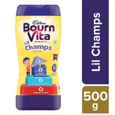 Cadbury Bournvita Lil Champs Health &amp; Nutrition Drink Powder for 3 to 5 Years Kids, 500 gm Jar, Pack of 1