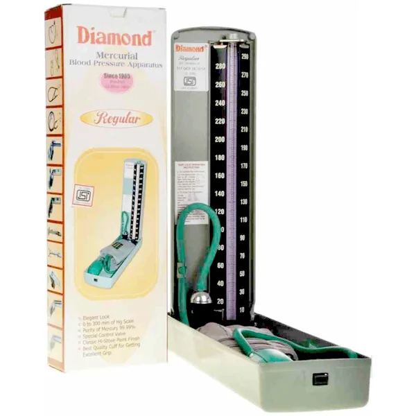 B.P Apparatus Mercurial-Regular Velcro Cuff (Diamond), Pack of 1