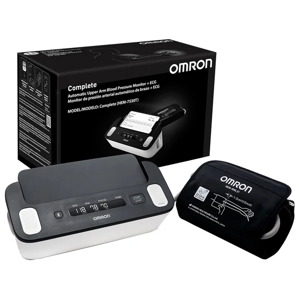 Omron Hem-7530T Blood Pressure Monitoring Devices With Ecg, 1 Count, Pack of 1